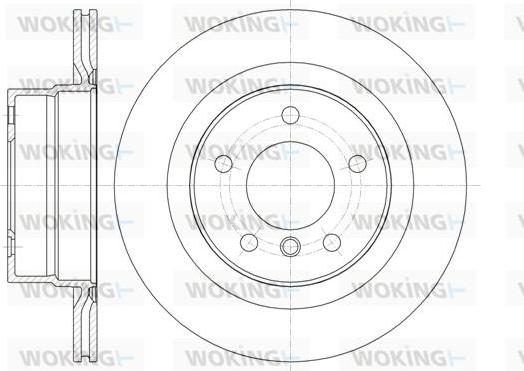 Woking D61338.10 - Тормозной диск autospares.lv