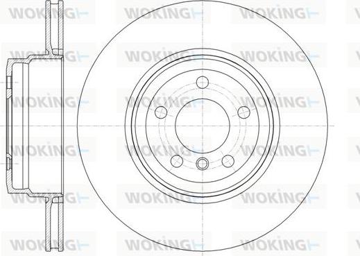 Woking D61337.10 - Тормозной диск autospares.lv