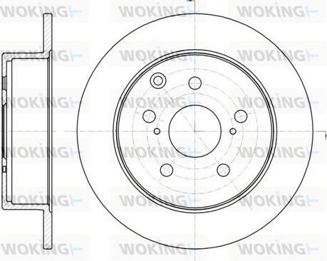 Woking D61324.00 - Тормозной диск autospares.lv