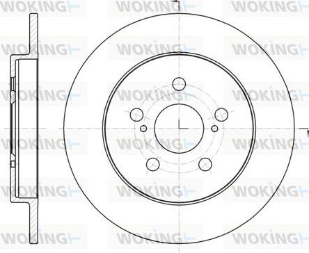 Woking D61326.00 - Тормозной диск autospares.lv