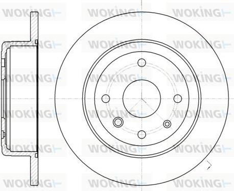 Woking D61321.00 - Тормозной диск autospares.lv