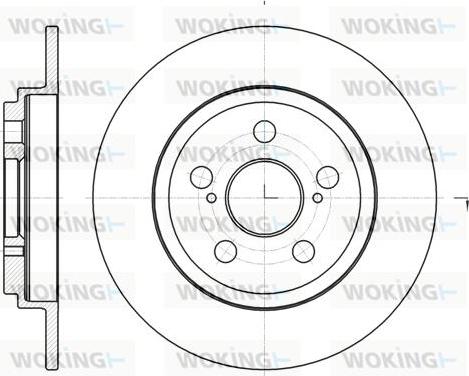 Woking D61328.00 - Тормозной диск autospares.lv