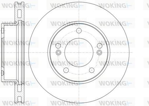 Woking D61323.10 - Тормозной диск autospares.lv