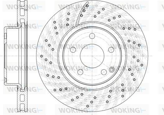 Woking D61322.10 - Тормозной диск autospares.lv