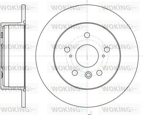 Woking D61327.00 - Тормозной диск autospares.lv