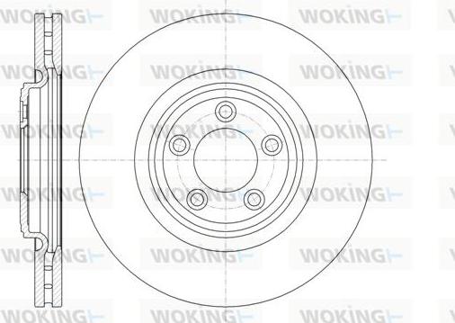 Woking D61374.10 - Тормозной диск autospares.lv