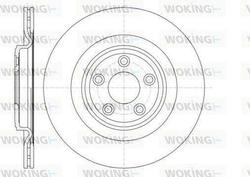 Woking D61375.10 - Тормозной диск autospares.lv