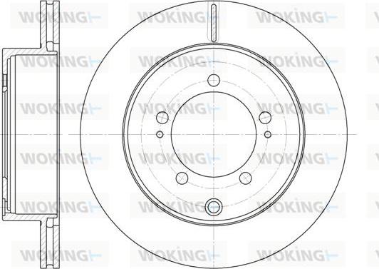 Woking D61378.10 - Тормозной диск autospares.lv