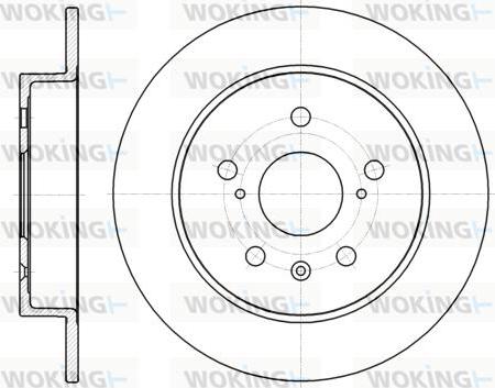 Woking D61372.00 - Тормозной диск autospares.lv