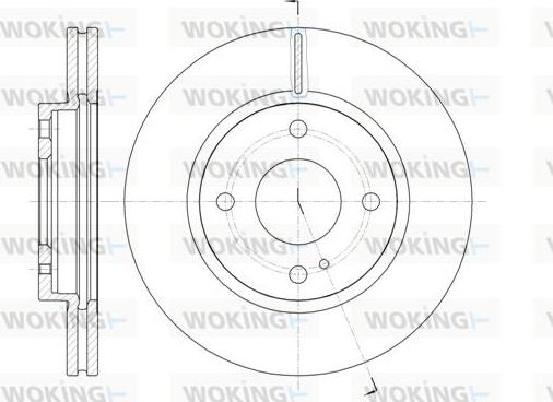 Woking D61299.10 - Тормозной диск autospares.lv