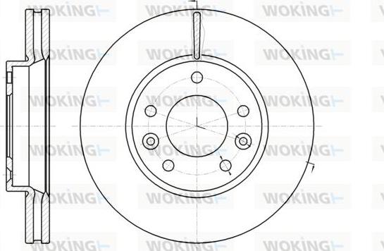 Woking D61294.10 - Тормозной диск autospares.lv