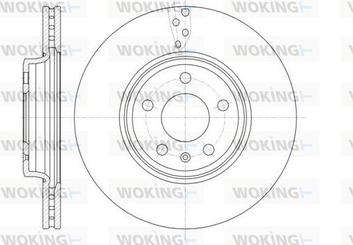 Woking D61292.10 - Тормозной диск autospares.lv