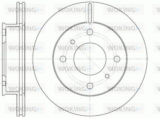 Woking D61241.10 - Тормозной диск autospares.lv