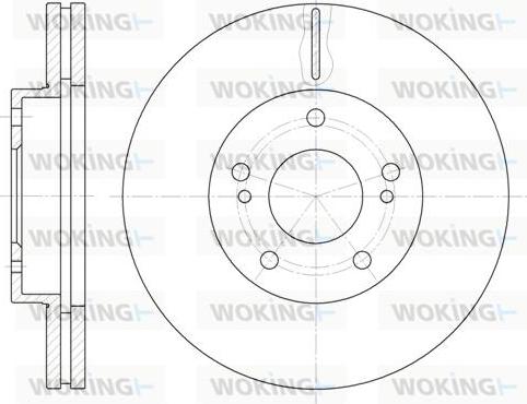 Woking D61242.10 - Тормозной диск autospares.lv