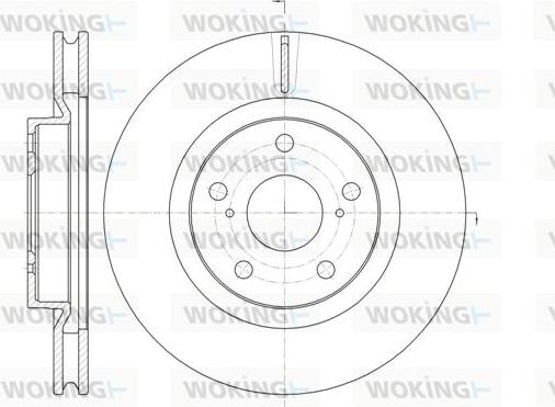 Woking D61259.10 - Тормозной диск autospares.lv