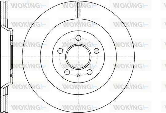 Woking D61267.10 - Тормозной диск autospares.lv