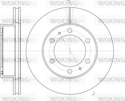 Woking D61205.10 - Тормозной диск autospares.lv