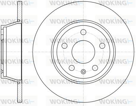 Woking D61214.00 - Тормозной диск autospares.lv