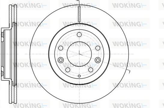 Woking D61215.10 - Тормозной диск autospares.lv