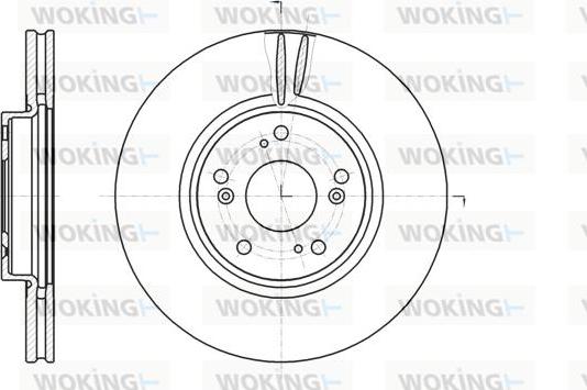 Woking D61218.10 - Тормозной диск autospares.lv