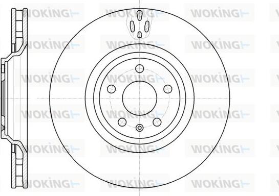 Woking D61213.10 - Тормозной диск autospares.lv