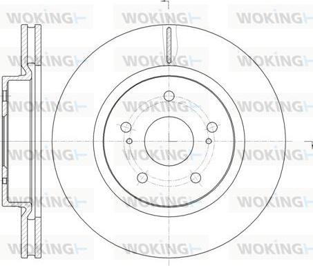 Woking D61212.10 - Тормозной диск autospares.lv