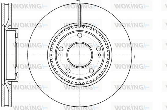 Woking D61217.10 - Тормозной диск autospares.lv