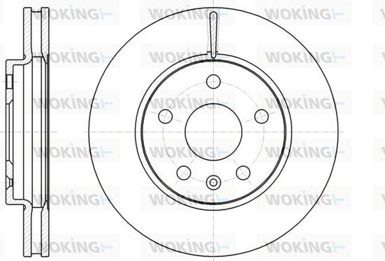 Woking D61285.10 - Тормозной диск autospares.lv