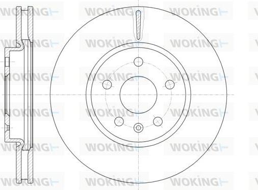 Woking D61286.10 - Тормозной диск autospares.lv