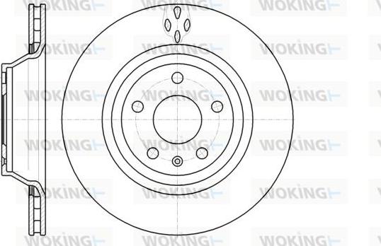 Woking D61281.10 - Тормозной диск autospares.lv