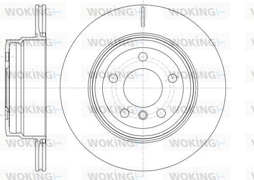 Woking D61287.10 - Тормозной диск autospares.lv