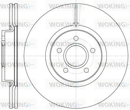 Woking D61223.10 - Тормозной диск autospares.lv