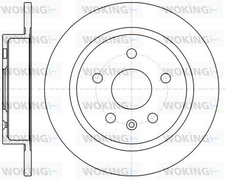 Woking D61279.00 - Тормозной диск autospares.lv