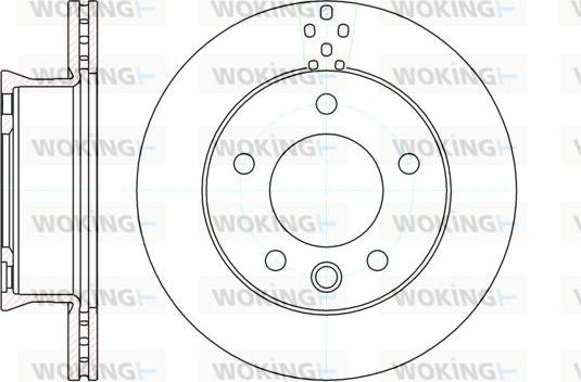 Woking D61275.10 - Тормозной диск autospares.lv