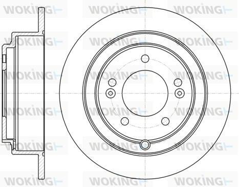 Woking D61276.00 - Тормозной диск autospares.lv