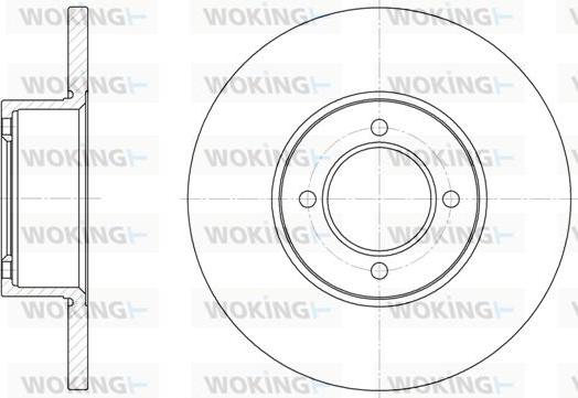 Woking D6127.00 - Тормозной диск autospares.lv