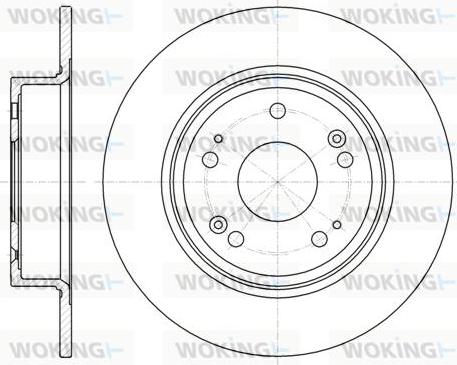 Woking D61278.00 - Тормозной диск autospares.lv