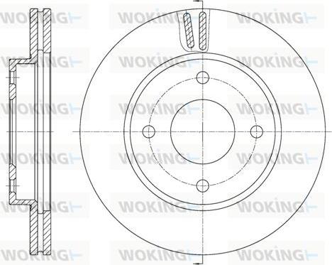 Woking D61799.10 - Тормозной диск autospares.lv