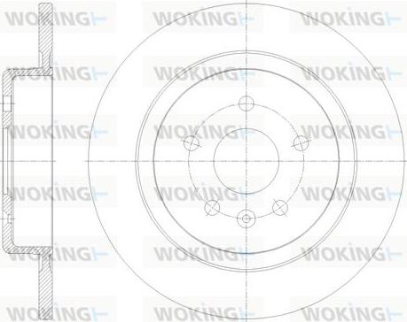 Woking D61791.00 - Тормозной диск autospares.lv