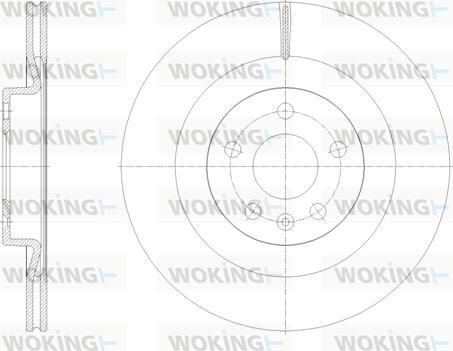 Woking D61798.10 - Тормозной диск autospares.lv