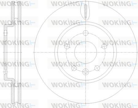 Woking D61793.10 - Тормозной диск autospares.lv