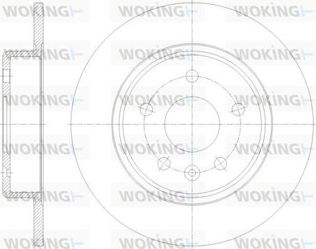 Woking D61792.00 - Тормозной диск autospares.lv