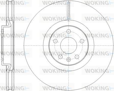 Woking D61797.10 - Тормозной диск autospares.lv