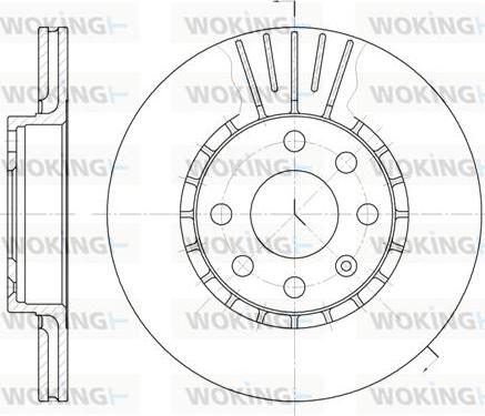 Woking D6174.10 - Тормозной диск autospares.lv