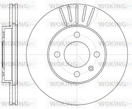 Woking D6175.10 - Тормозной диск autospares.lv