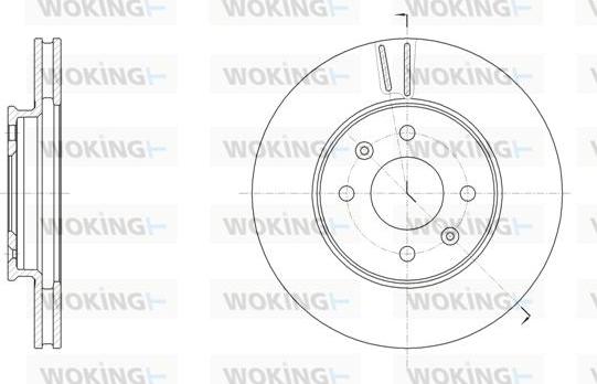 Woking D61784.10 - Тормозной диск autospares.lv