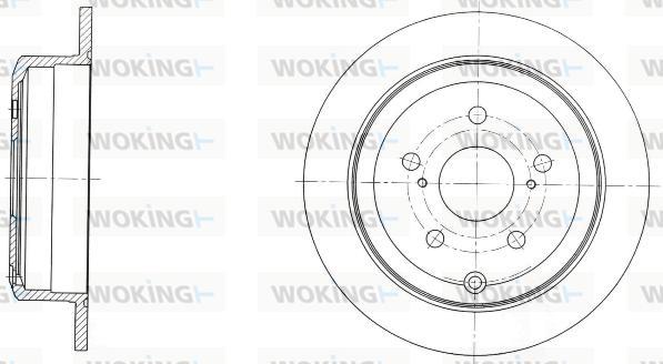 Woking D61732.00 - Тормозной диск autospares.lv