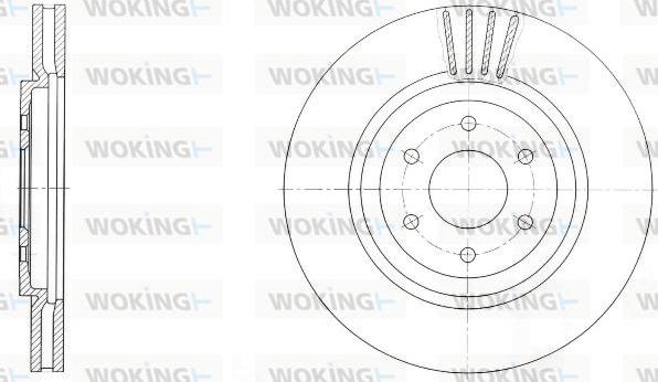 Woking D61729.10 - Тормозной диск autospares.lv