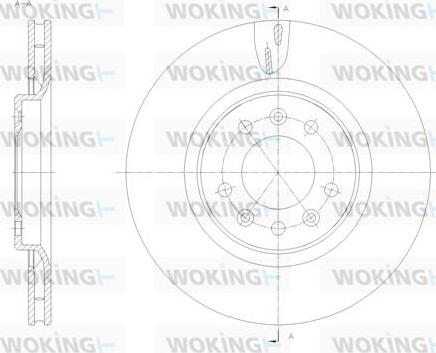 Woking D61776.10 - Тормозной диск autospares.lv