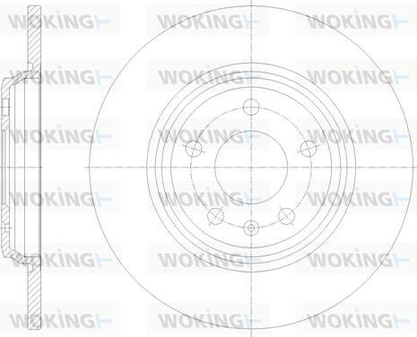 Woking D61771.00 - Тормозной диск autospares.lv